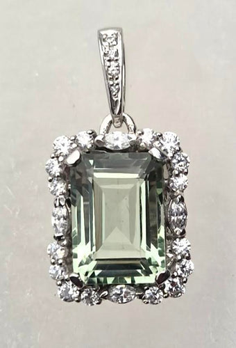 Amethyst Green (Prasiolite) Pendant