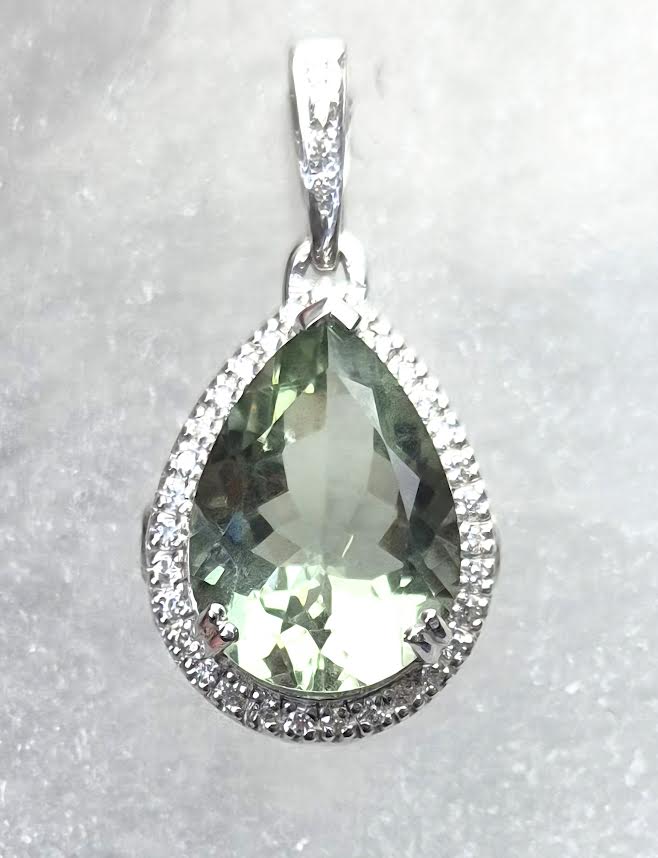 Amethyst Green (Prasiolite) Pendant