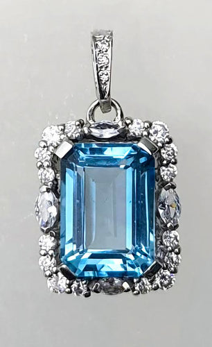 Topaz Blue Pendant