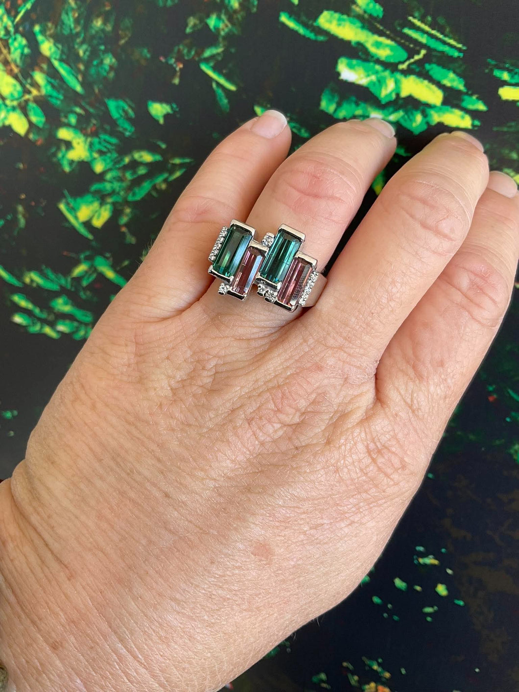 Pink and Green Tourmaline
