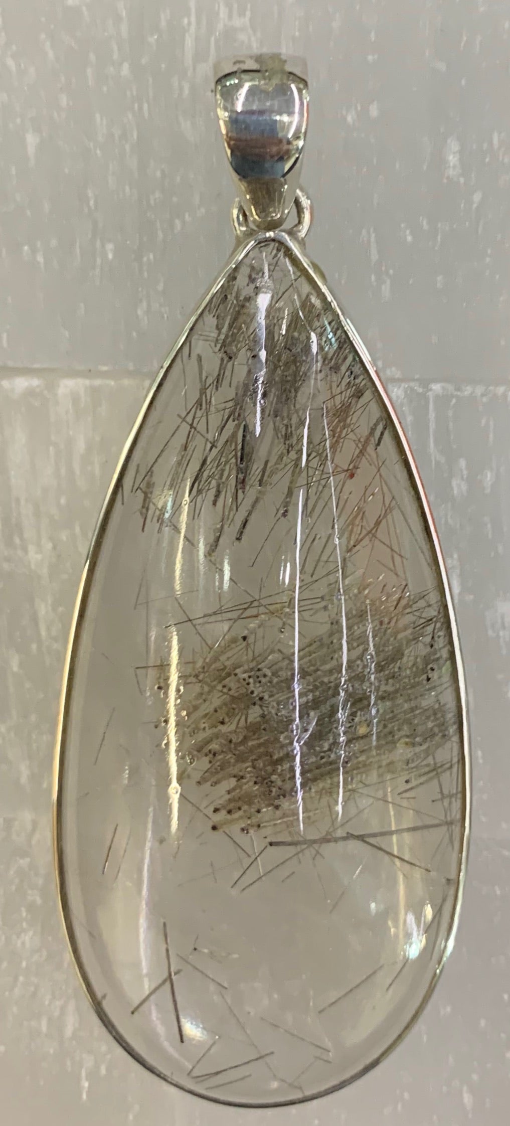 Tourmalinated Quartz Pendant