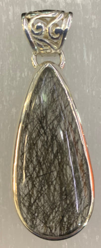 Tourmalinated Quartz Pendant