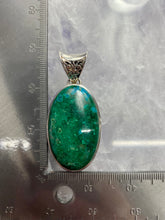 Chrysocolla Pendant Set in 925 Silver