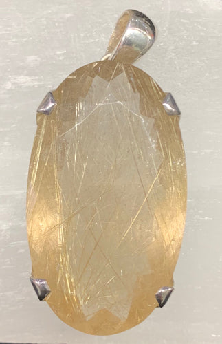 Rutilated Quartz Pendant