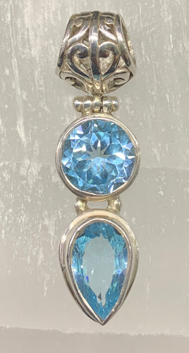 Blue Topaz Pendant