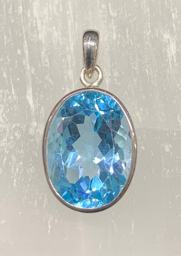 Blue Topaz Pendant