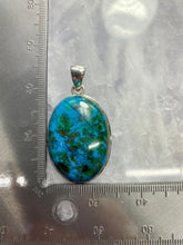 Chrysocolla Pendant Set in 925 Silver